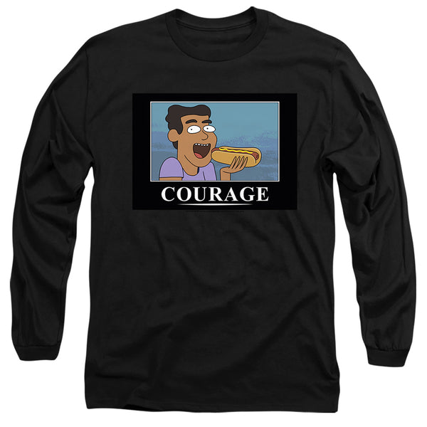 Rick and Morty Courage Poster Long Sleeve T-Shirt