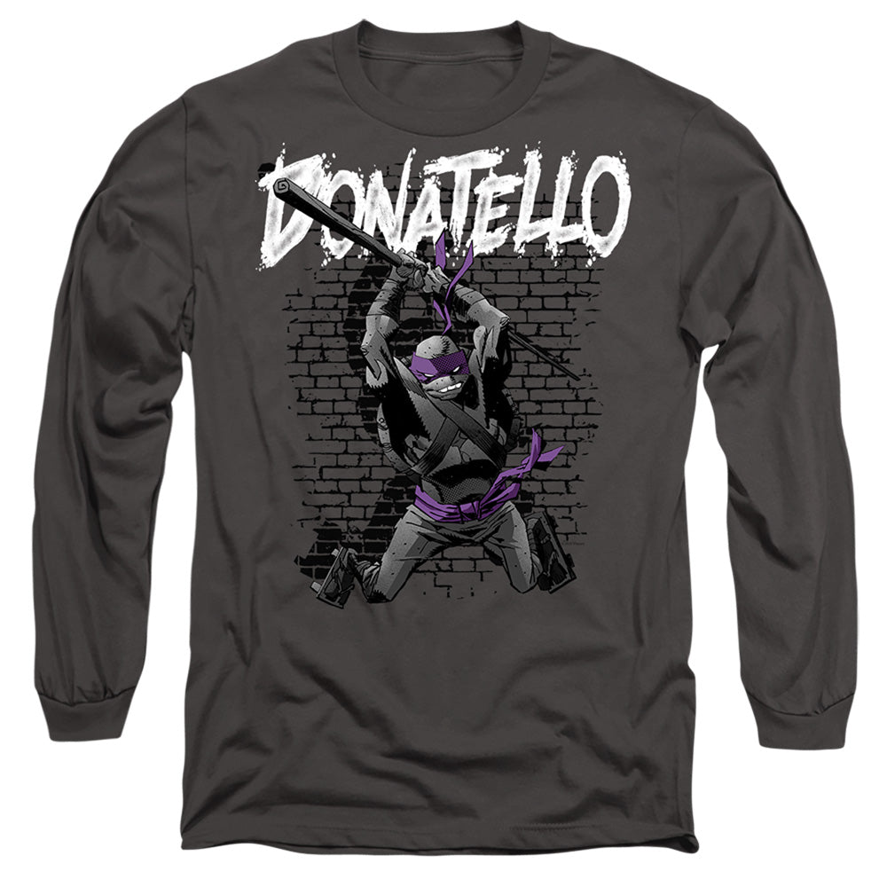 Teenage Mutant Ninja Turtles TMNT Donatello Long Sleeve T-Shirt 100% Cotton / M / Charcoal