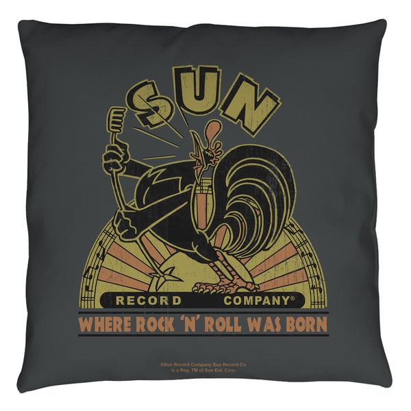 Sun Records Sun Rooster Throw Pillow