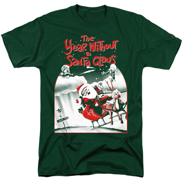 The Year Without A Santa Claus Santa Poster Green T-Shirt
