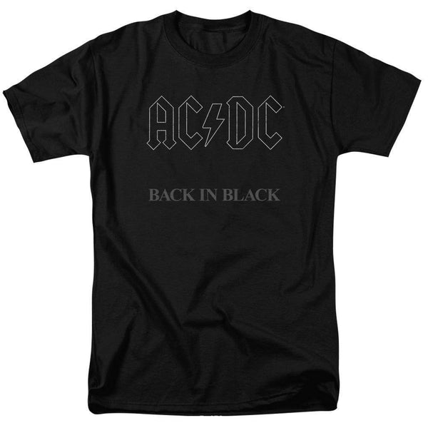 AC/DC Back In Black Album Cover T-Shirt - Rocker Merch