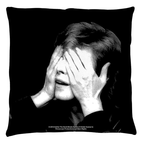 David Bowie 1977 Throw Pillow - Rocker Merch