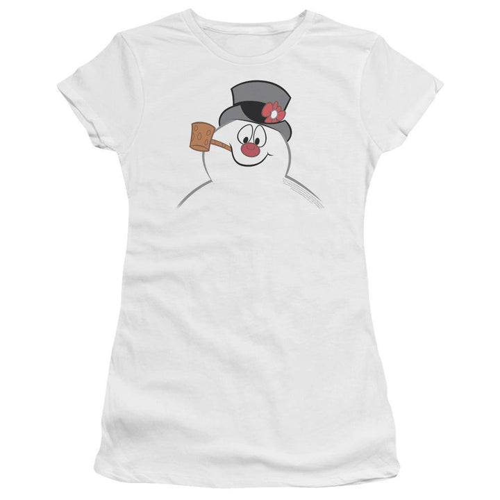 Frosty The Snowman Frosty Face Juniors T-Shirt - Rocker Merch