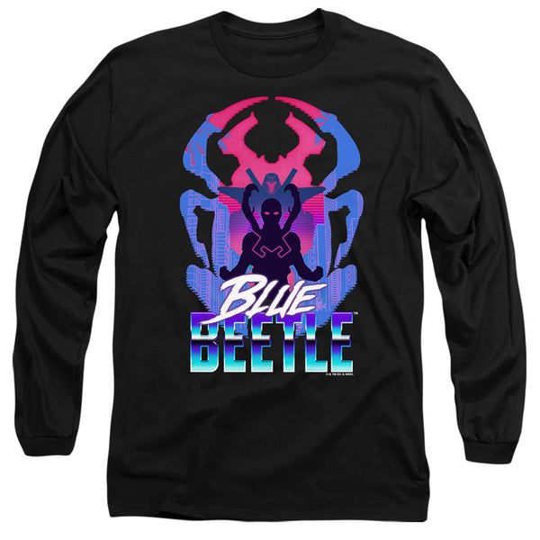 Blue Beetle Silhouette Long Sleeve T-Shirt