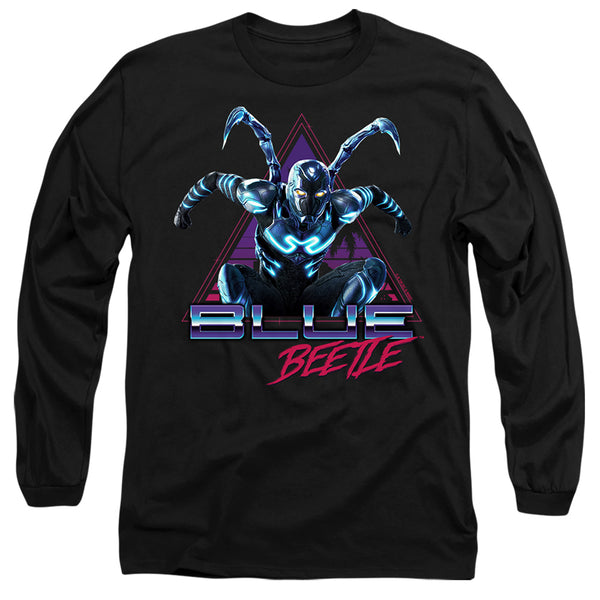 Blue Beetle Leaping Triangle Long Sleeve T-Shirt