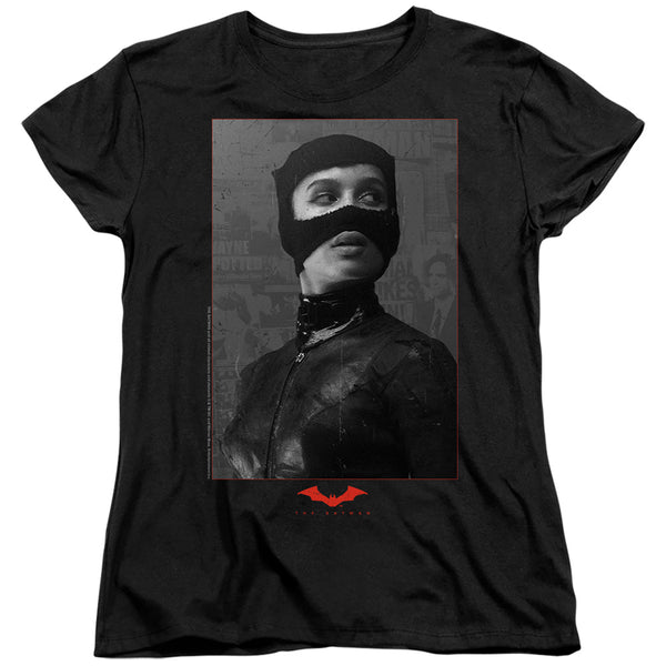 The Batman Catwoman Worn Portrait Women's T-Shirt