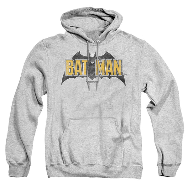 Batman Vintage Bat Logo on Gray Hoodie