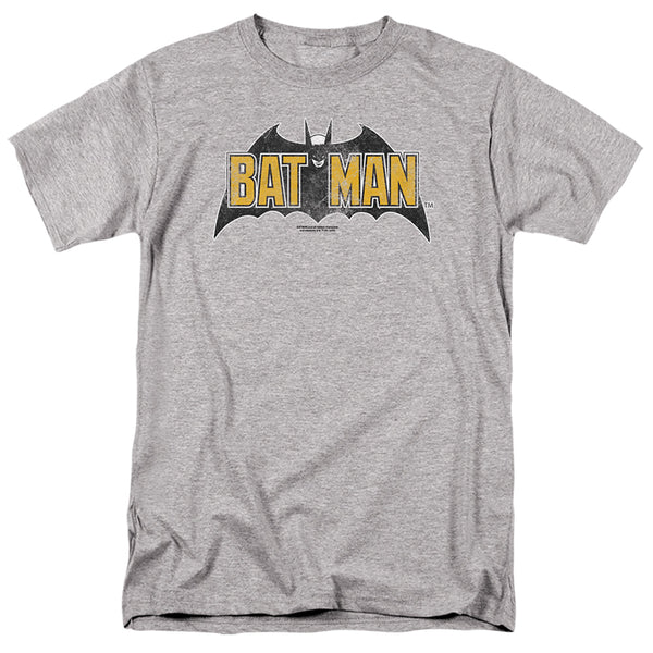 Batman Vintage Bat Logo on Gray T-Shirt