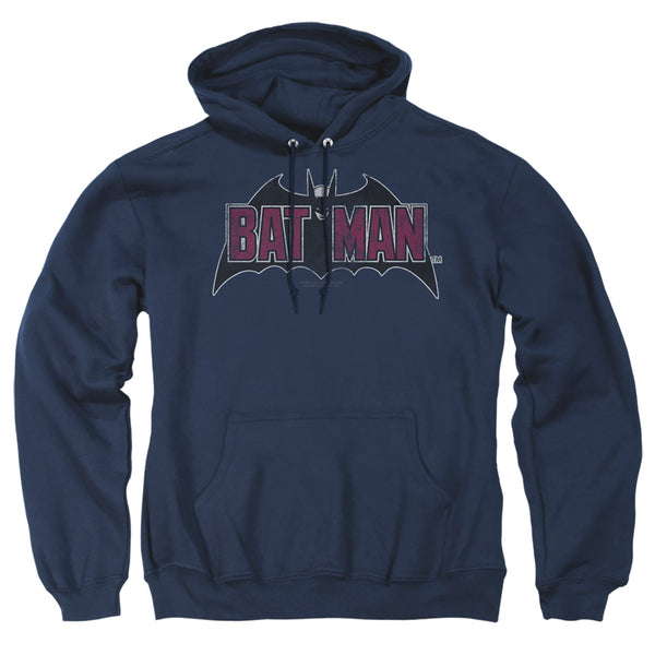 Batman Vintage Bat Logo on Navy Hoodie