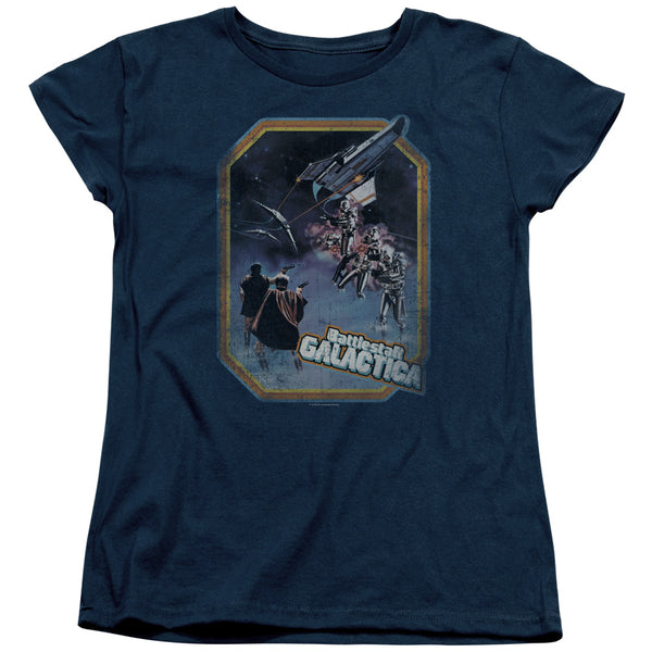 Battlestar Galactica Poster Iron On Women's T-Shirt