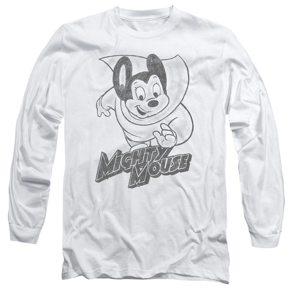 Mighty Mouse Mighty Sketch Long Sleeve T-Shirt