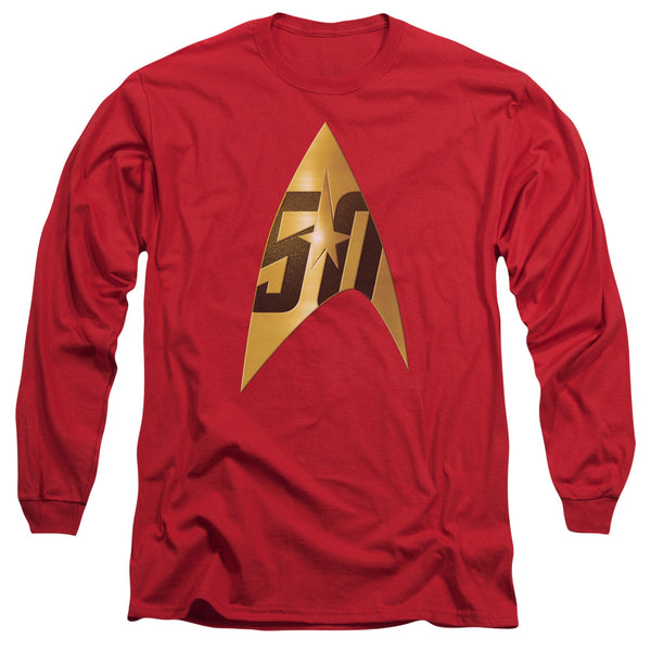 Star Trek 50th Anniversary Delta Red Long Sleeve T-Shirt