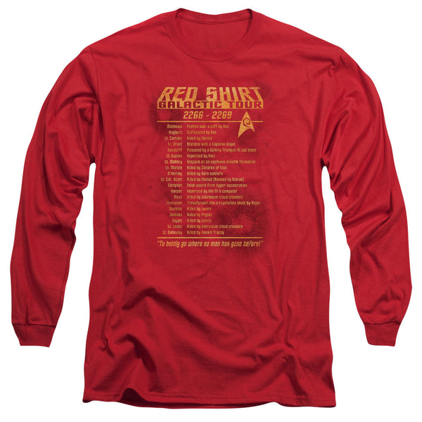 Star Trek Red Shirt Tour Long Sleeve T-Shirt