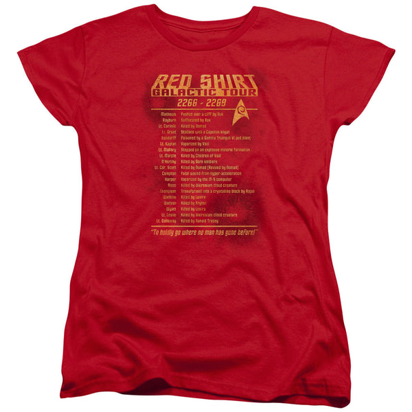 Star Trek Red Shirt Tour Women's T-Shirt