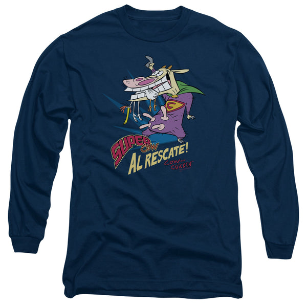 Cow and Chicken Super Cow Long Sleeve T-Shirt