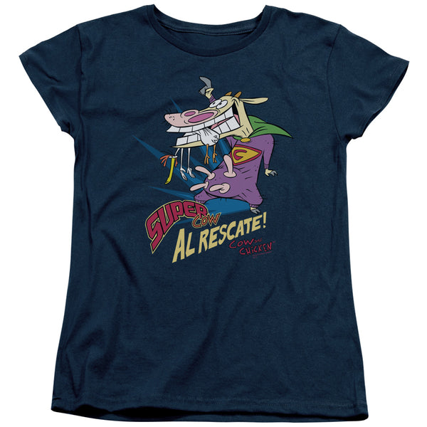 Cow and Chicken Super Cow Women's T-Shirt