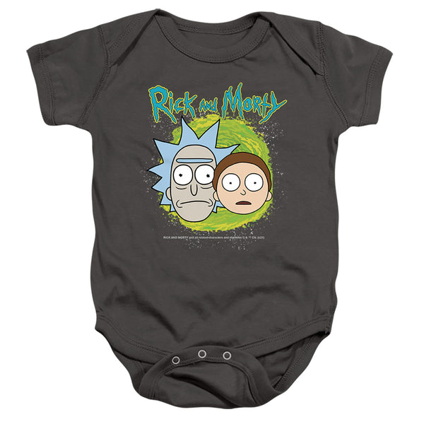 Rick and Morty Floating Heads Infant Snapsuit