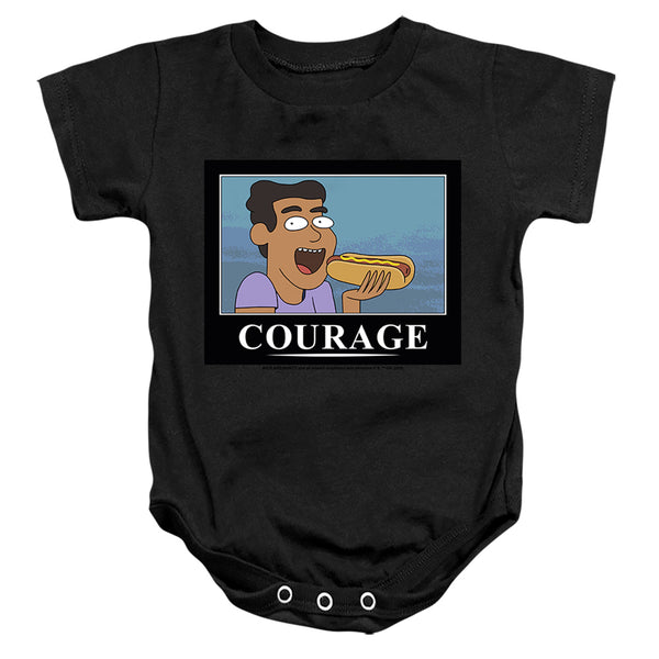 Rick and Morty Courage Poster Infant Snapsuit