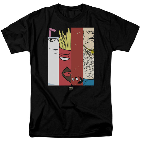 Aqua Teen Hunger Force Tiles Black T-Shirt