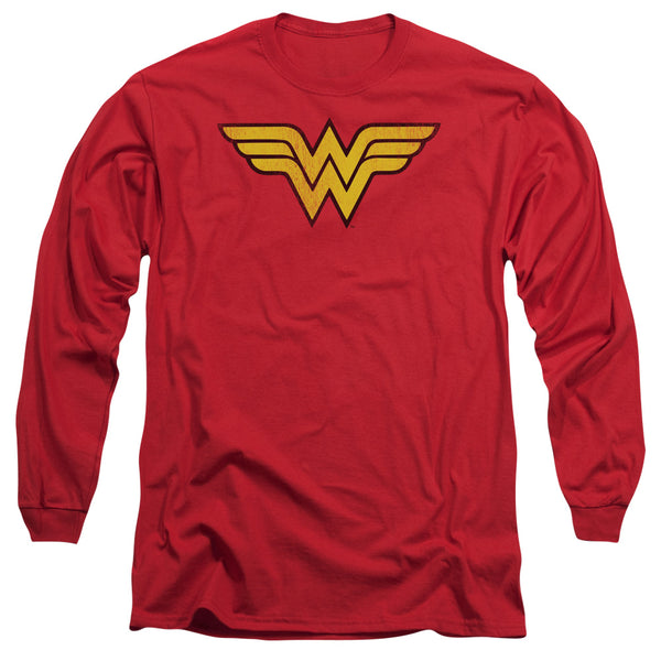 Wonder Woman Logo Dist Long Sleeve T-Shirt