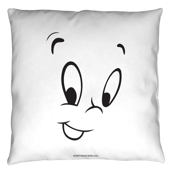Casper the Friendly Ghost Face Throw Pillow