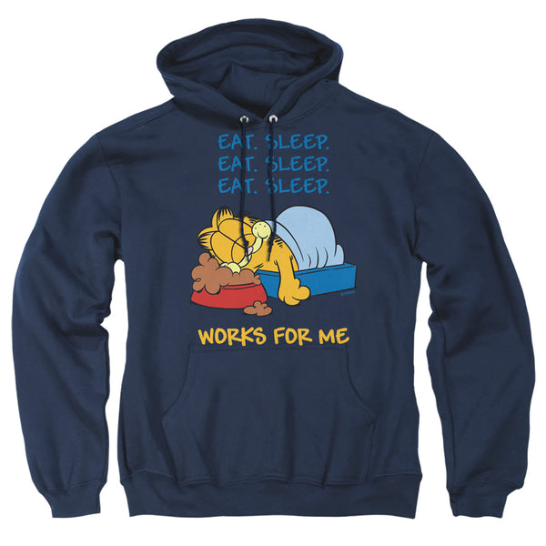 Garfield Works For Me Hoodie