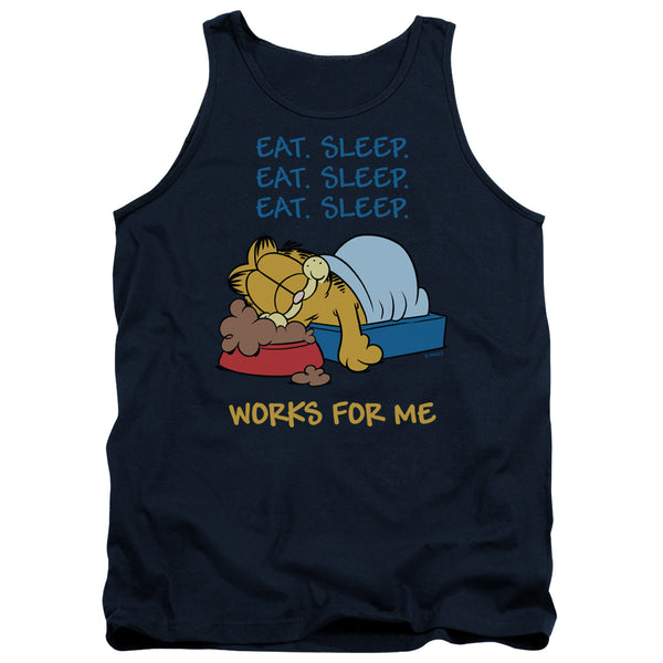 Garfield Works For Me Tank Top