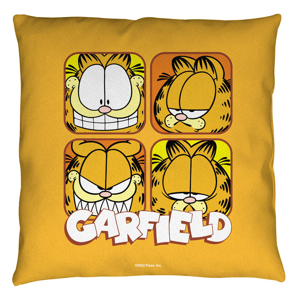 Garfield Faces Throw Pillow
