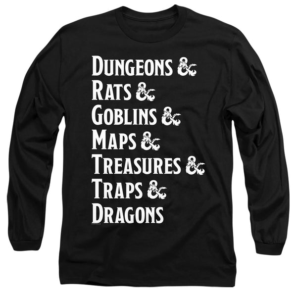 Dungeons & Dragons Dungeon List Long Sleeve T-Shirt