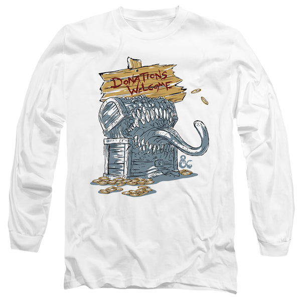 Dungeons & Dragons Donations Welcome Mimic Long Sleeve T-Shirt
