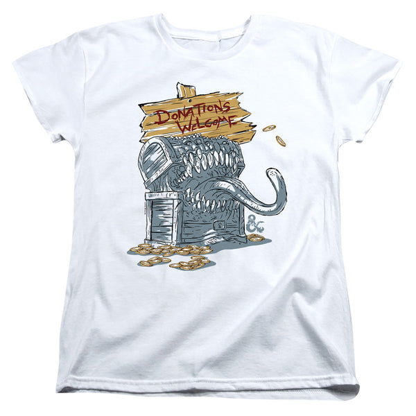 Dungeons & Dragons Donations Welcome Mimic Women's T-Shirt