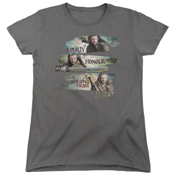 The Hobbit Movie Trilogy Loyalty and Honour Women's T-Shirt