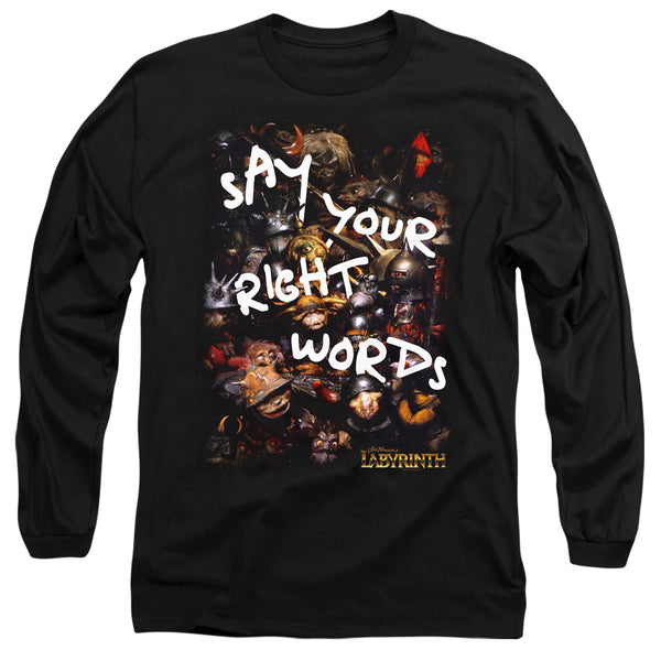 Labyrinth Right Words Long Sleeve T-Shirt