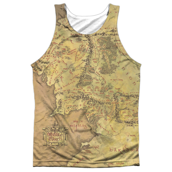 The Lord of the Rings Trilogy Middle Earth Map Sublimation Tank Top