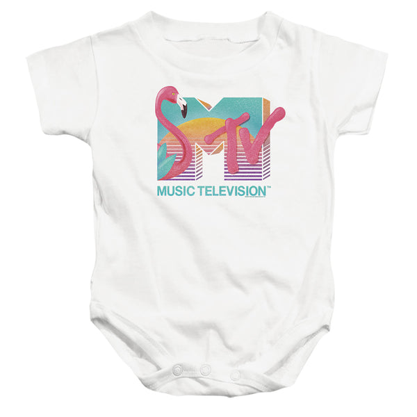 MTV Flamingo Logo Infant Snapsuit