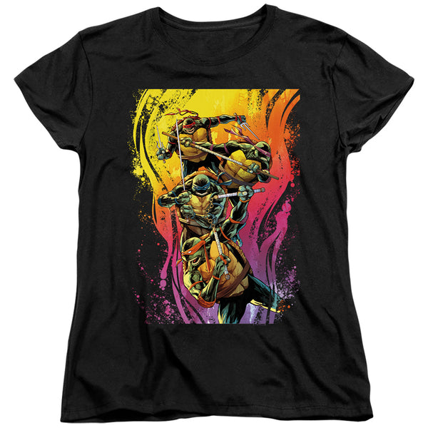 Teenage Mutant Ninja Turtles Hot Rainbow Warriors Women's T-Shirt