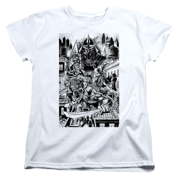 Teenage Mutant Ninja Turtles Take Down Shredder Women's T-Shirt