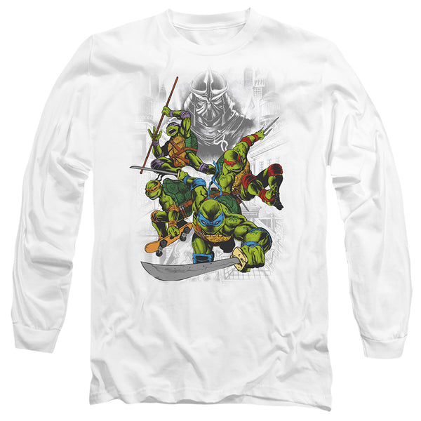 Teenage Mutant Ninja Turtles Shredder and Turtles Comic Long Sleeve T-Shirt