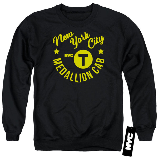 NYC Hipster Taxi Black Sweatshirt
