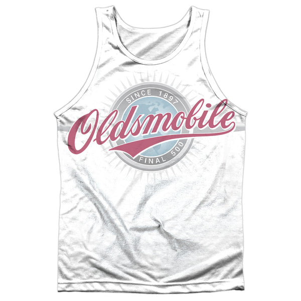 Oldsmobile Oversized and Faded Logo Sublimation Tank Top