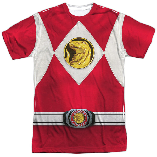 Power Rangers Red Ranger Emblem Sublimation T-Shirt