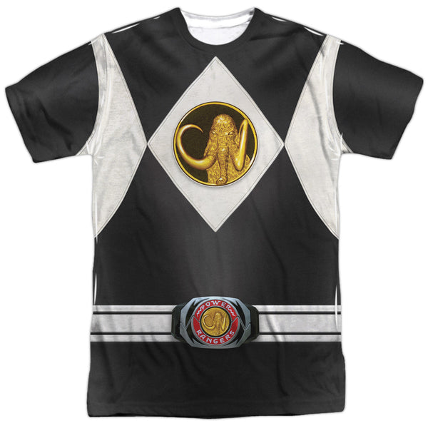 Power Rangers Black Ranger Emblem Sublimation T-Shirt