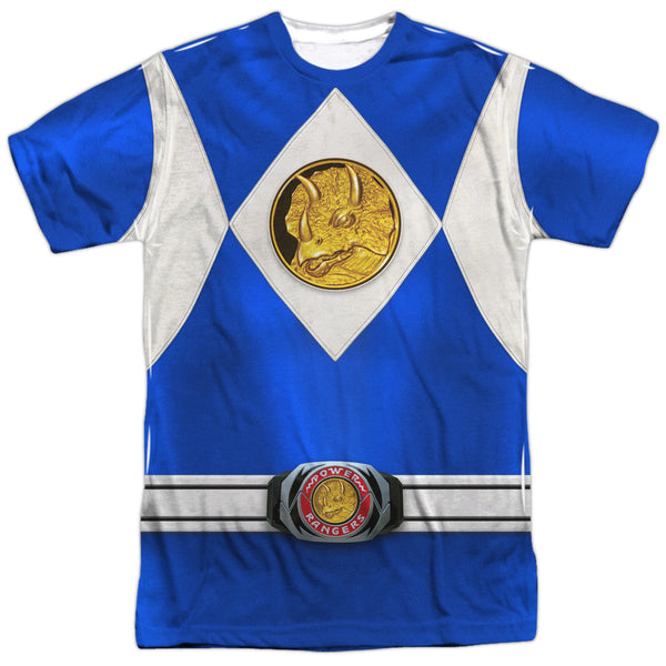 Power Rangers Blue Ranger Emblem Sublimation T-Shirt