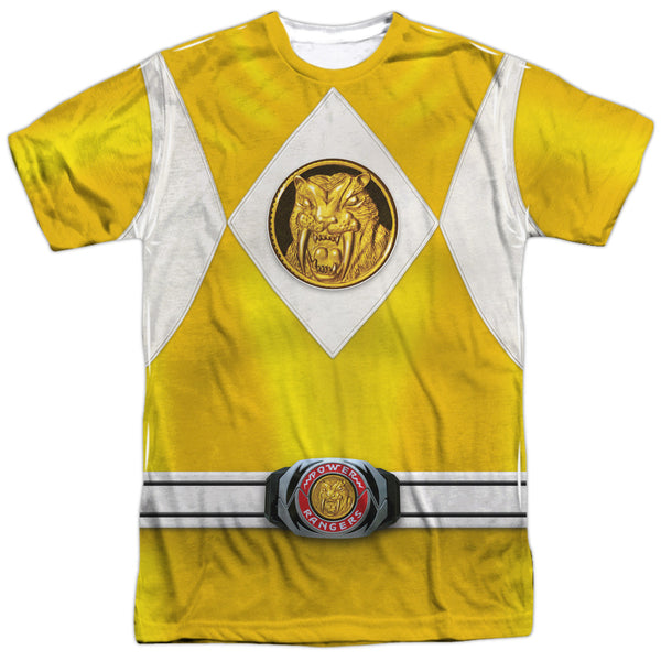 Power Rangers Yellow Ranger Emblem Sublimation T-Shirt