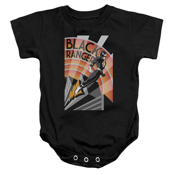 Power Rangers Black Ranger Deco Infant Snapsuit