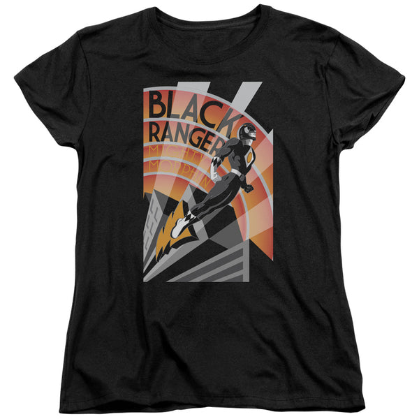Power Rangers Black Ranger Deco Women's T-Shirt