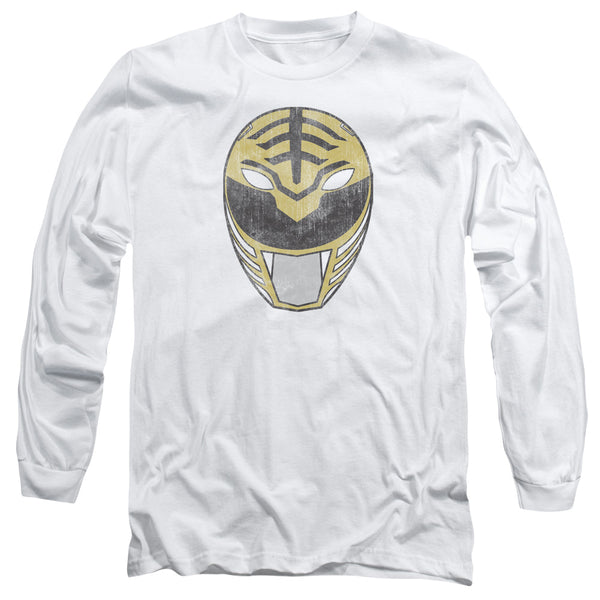 Power Rangers White Ranger Mask Long Sleeve T-Shirt