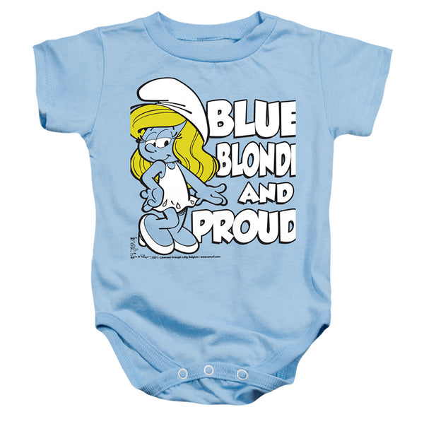 The Smurfs Blue Blonde and Proud Infant Snapsuit