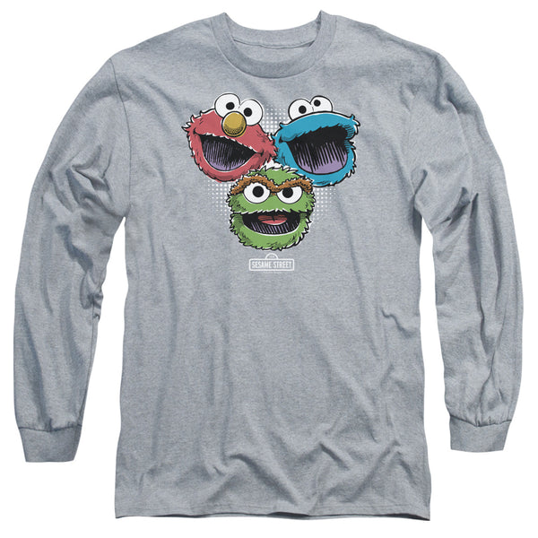 Sesame Street Halftone Heads Long Sleeve T-Shirt