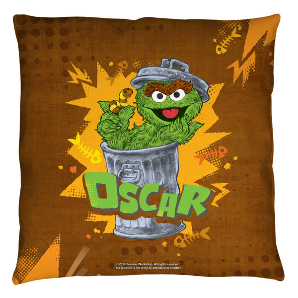Sesame Street Oscar Throw Pillow